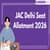 JAC Delhi Seat Allotment 2025 Round Wise (Out) - Cutoff, Seat Acceptance, Fee Payment